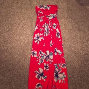 Sleeveless Floral maxi dress